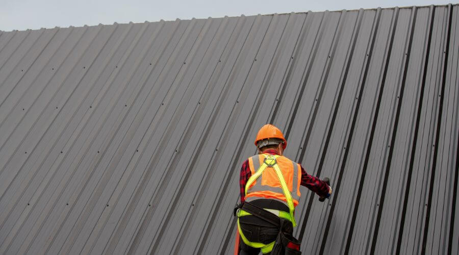 Professional metal roof installation services in Coldwater, KS